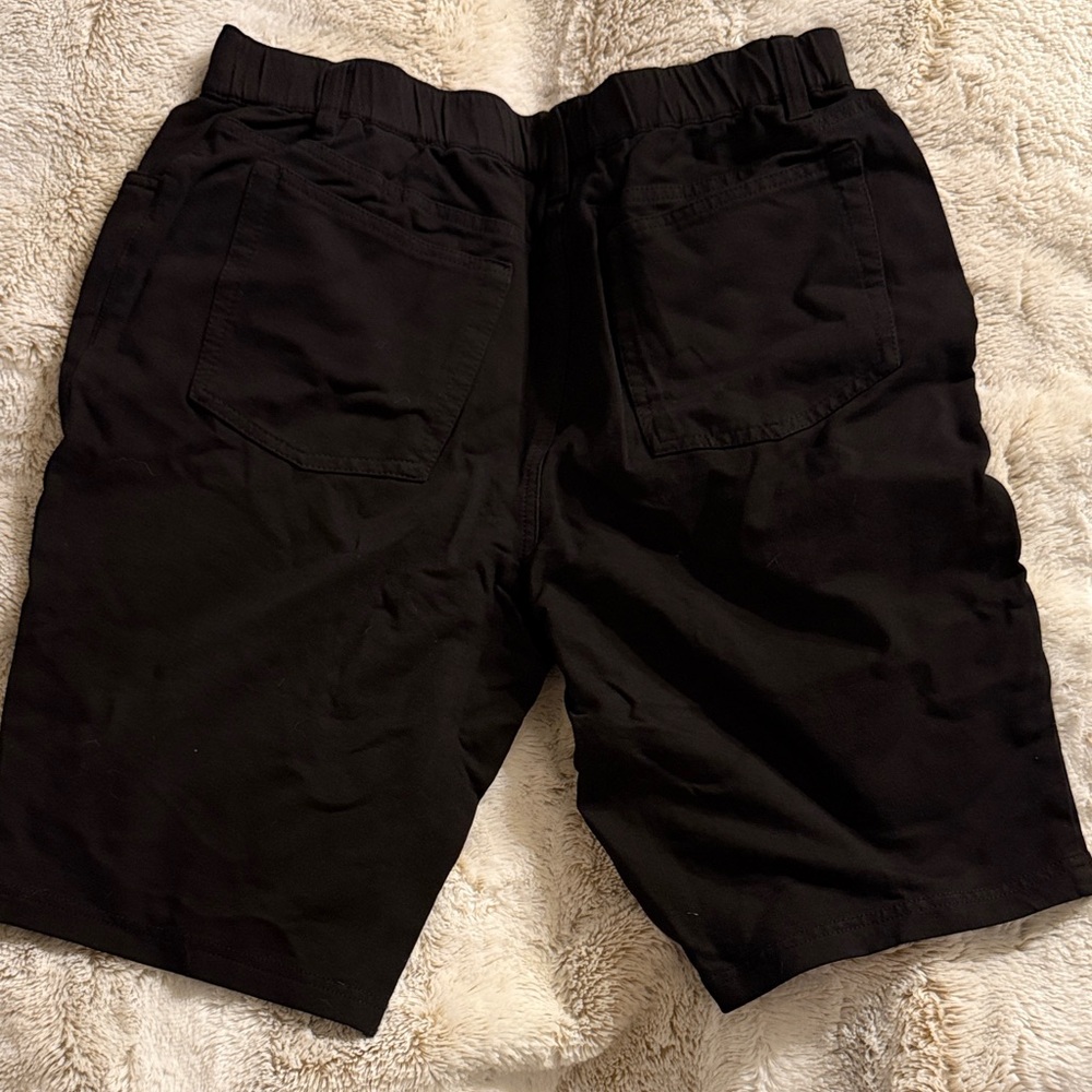 Cotton Bermuda Black Shorts - 12 - Picture 5 of 5